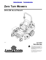 Land Pride Accu-Z Razor Z48 Parts Manual preview