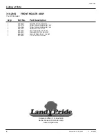 Предварительный просмотр 2 страницы Land Pride FDR2572 Assembly Instructions