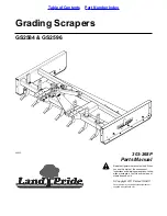 Land Pride Grading Scrapers GS2584 Parts Manual предпросмотр