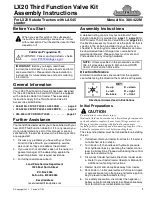 Land Pride LX20 Assembly Instructions Manual preview