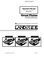 Land Pride RC15 Series Operator'S Manual preview