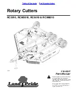 Land Pride RC5010 Parts Manual preview