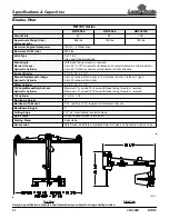 Land Pride Rear Blades RBT40108 Specification Sheet preview