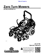 Preview for 1 page of Land Pride ZXT54 Series Operator'S Manual