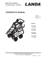 Предварительный просмотр 1 страницы Landa HD 5/30 G Operator'S Manual