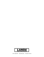 Preview for 36 page of Landa HOT 2-1100 Operator'S Manual