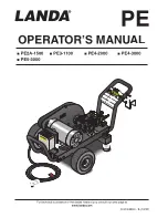 Предварительный просмотр 1 страницы Landa PE Operator'S Manual