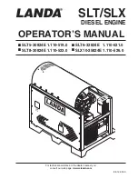 Preview for 1 page of Landa SLT Operator'S Manual
