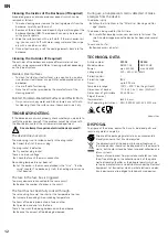 Preview for 12 page of Landmann EG-II-590 Manual