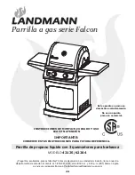 Preview for 24 page of Landmann Falcon Series Assembly, Care And Use Instructions