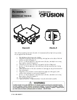 Предварительный просмотр 2 страницы Landscape Fusion F2114 Assembly Instructions