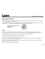 Предварительный просмотр 4 страницы Laney A1 User Manual