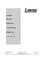 Preview for 1 page of Lang 32S Installation Operation & Maintenance