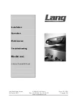Lang AGC Installation And Operation Manual preview