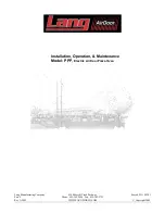 Preview for 1 page of Lang PPP Installation, Operation & Maintenance Manual