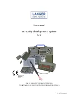 LANGER EMV-Technik E 1 User Manual preview