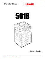 Lanier 5618 Operator'S Manual preview