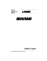 Lanier 5635 Quick Reference Manual preview