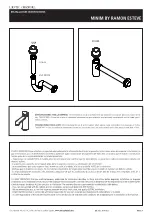 Предварительный просмотр 4 страницы L'Antic Colonial MINIM LAVABO Installation Instructions Manual