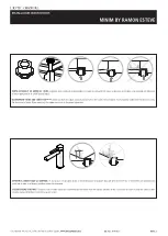 Предварительный просмотр 5 страницы L'Antic Colonial MINIM LAVABO Installation Instructions Manual