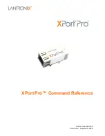 Preview for 1 page of Lantronix xport pro Command Reference Manual