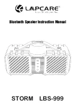 Предварительный просмотр 1 страницы LAPCARE STORM LBS-999 Instruction Manual