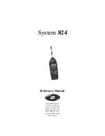 Larson Davis System 824 Reference Manual preview