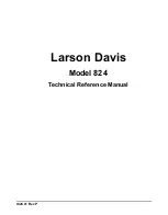 Предварительный просмотр 3 страницы Larson Davis System 824 Technical Reference Manual