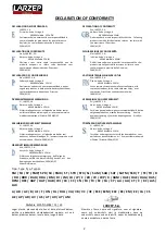 Preview for 2 page of Larzep SM Instructions & Maintenance Sheet