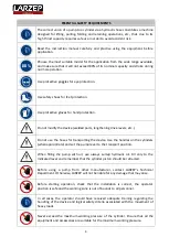 Preview for 4 page of Larzep SM Instructions & Maintenance Sheet