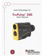 Предварительный просмотр 1 страницы Laser Technology TruPulse 200 User Manual