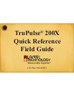 Laser Technology TruPulse 200X Quick Reference Field Manual preview