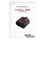 Laser Technology TruPulse 200X User Manual preview