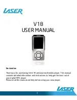 Preview for 1 page of Laser V18 User Manual