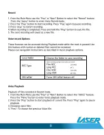 Preview for 8 page of Laser V18 User Manual