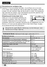 Предварительный просмотр 12 страницы LaserLine PrecisionPlane-Laser 3D Pro Instructions Manual