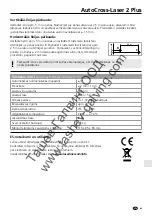 Preview for 91 page of LaserLiner AutoCross-Laser 2 Plus Instruction Manual