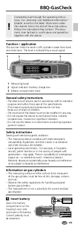 Preview for 5 page of LaserLiner BBQ-GasCheck Operating Instructions Manual