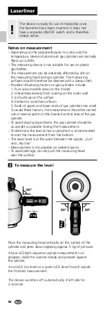 Preview for 6 page of LaserLiner BBQ-GasCheck Operating Instructions Manual