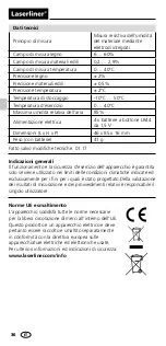 Предварительный просмотр 36 страницы LaserLiner DampCheck Operating Instructions Manual