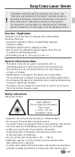 Preview for 7 page of LaserLiner EasyCross-Laser Green Manual