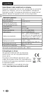 Preview for 16 page of LaserLiner EasyCross-Laser Green Manual