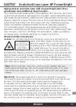 Preview for 3 page of LaserLiner EvolutionCross-Laser 8P PowerBright Operating Instructions Manual