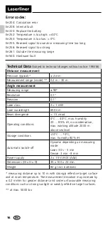 Предварительный просмотр 16 страницы LaserLiner LaserRange-Master T3 Manual