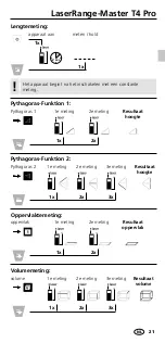 Предварительный просмотр 21 страницы LaserLiner LaserRange-Master T4 Pro Manual