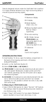 Preview for 3 page of LaserLiner StarFinder Quick Start Manual