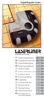 LaserLiner SuperSquare-Laser Operating Instructions preview