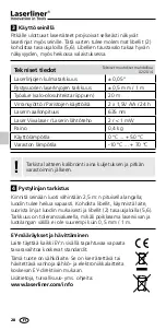 Preview for 28 page of LaserLiner SuperSquare-Laser Quick Start Manual