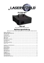 Laserworld CS-500 RGY Manual preview