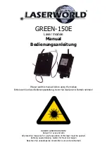 Laserworld GREEN-150E Manual preview